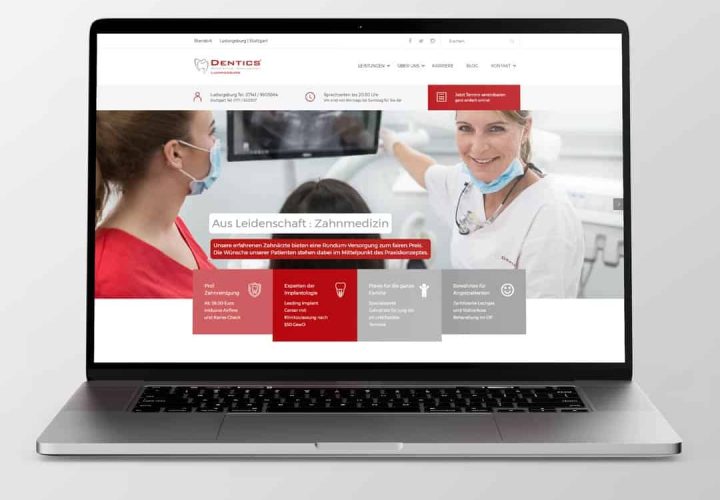 Wordpress, Webdesign Zahnarzt Gesundheitsmarketing